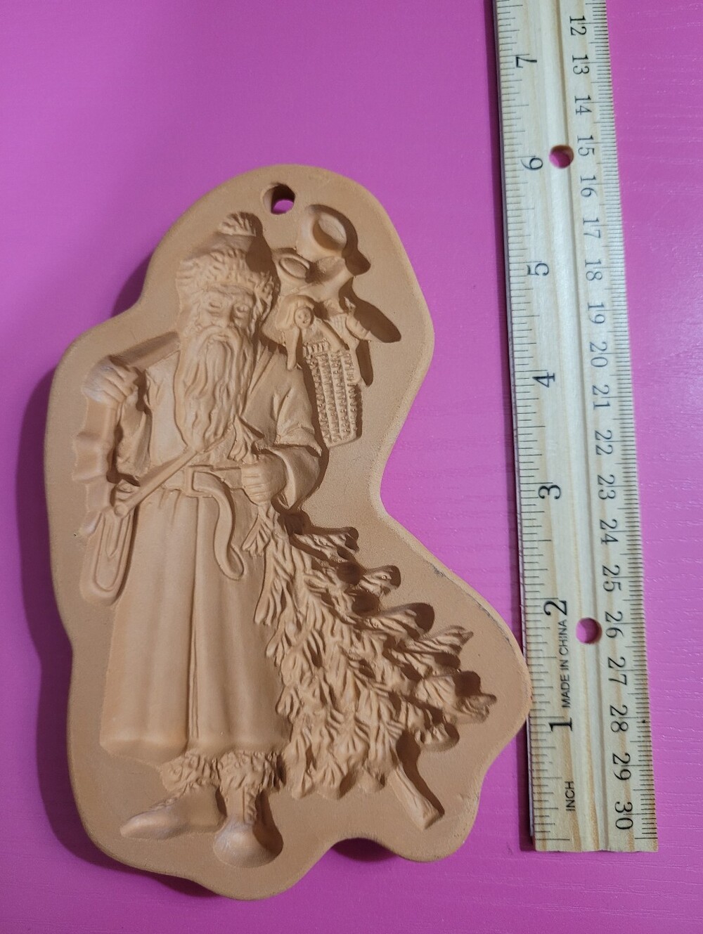 Vintage 1994 Cotton Press Old World Santa Clay Paper Press (1137) - Picture 2 of 3